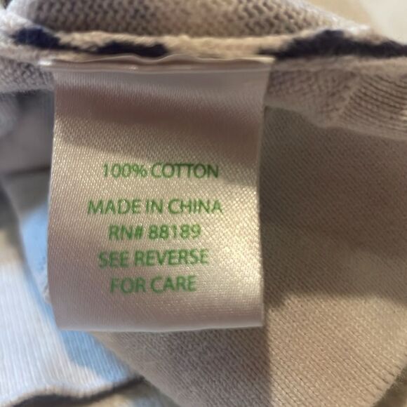 Lilly Pulitzer- Dark Blue & White Swirl Pattern Button Down Cardigan- Size M/L - Picture 6 of 8